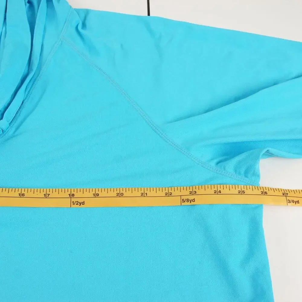 UV Skinz Hooded Blue Beach Cover Up Womens Sz 4XL